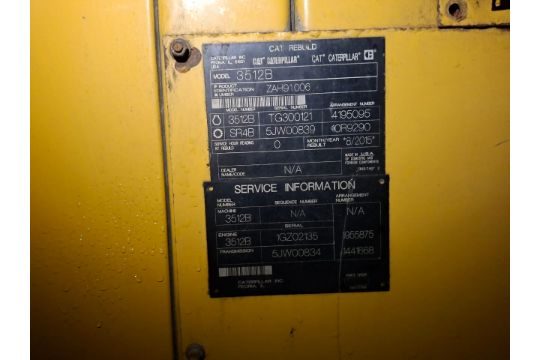 Kohler KG2204/KG2204T engine engine nameplate / data tag